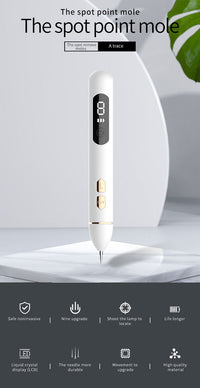 HKM-788435 LCD Nevus Pen - Dual-Use Freckle Removal Device with 5 Power Settings