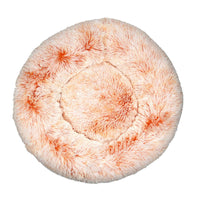 HKM-003091 Cozy Tie-Dye Plush Cat Nest for Winter Comfort - Available in Multiple Sizes
