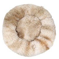HKM-003091 Cozy Tie-Dye Plush Cat Nest for Winter Comfort - Available in Multiple Sizes