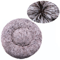 HKM-003091 Cozy Tie-Dye Plush Cat Nest for Winter Comfort - Available in Multiple Sizes