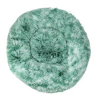 HKM-003091 Cozy Tie-Dye Plush Cat Nest for Winter Comfort - Available in Multiple Sizes