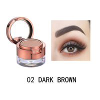 HKM-764883 Double Layer Waterproof Eyebrow Powder Set - 6 Multicolor Options for Perfect Modification