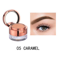 HKM-764883 Double Layer Waterproof Eyebrow Powder Set - 6 Multicolor Options for Perfect Modification