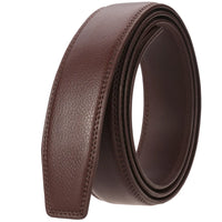 HKM-851475 Men's Two-Layer Leather Belt with Automatic Buckle, Model LY35-118
