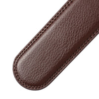 HKM-851475 Men's Two-Layer Leather Belt with Automatic Buckle, Model LY35-118