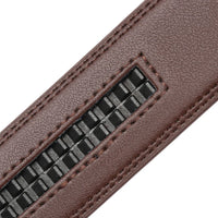 HKM-851475 Men's Two-Layer Leather Belt with Automatic Buckle, Model LY35-118