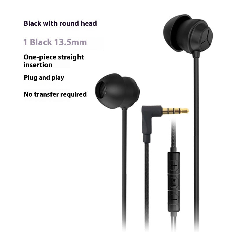 KTX-472531 Wired In-Ear Headphones with Controller, 20-40000 Hz Frequency Range, Silicone Earplugs, 1.2m TPE Cable