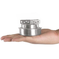 HKM-059923 Compact Outdoor Stainless Steel Alcohol Stove for Lightweight Camping and Hiking