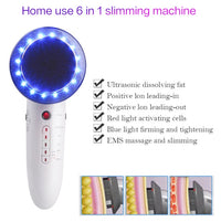 HKM-903059 6-in-1 Ultrasonic EMS LED Cavitation and Galvanic Therapy Device for Body Slimming and Skin Renewal