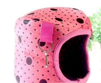 HKM-721683 Cozy Cotton Nest for Small Pets - Round and Square Options Ideal for Hamsters, Squirrels, Chinchillas, and Rabbits