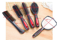 HKM-200595 5-Piece Anti-Static Hair Comb Set with Massage Features and Mirror