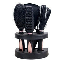 HKM-200595 5-Piece Anti-Static Hair Comb Set with Massage Features and Mirror