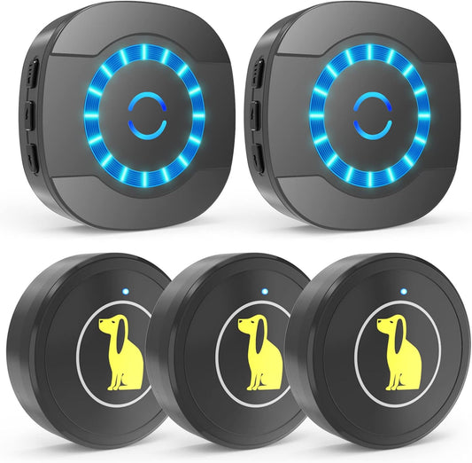 JMT-514698 Dog Training Doorbell with Waterproof Touch Button for Easy Outdoor Access