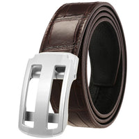 HKM-620947 Men's Stainless Steel Buckle Business Belt - Model LY36-61461-8