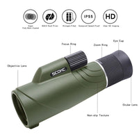 HKM-174035 B AK4 Prism Monocular with Zoom Function for Clear View and Compact Portability