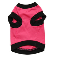 HKM-532051 Cotton Small Dog Vest for All Breeds - Stylish Leisure Wear in Orange and Rose Red