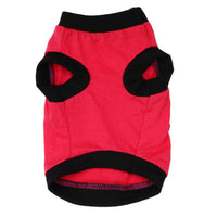 HKM-532051 Cotton Small Dog Vest for All Breeds - Stylish Leisure Wear in Orange and Rose Red