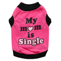 HKM-532051 Cotton Small Dog Vest for All Breeds - Stylish Leisure Wear in Orange and Rose Red