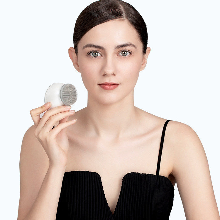 HKM-705299 USB Rechargeable Electric Silicone Facial Cleansing Device for Deep Pore Cleaning