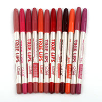 HKM-415955 12-Color Waterproof Lip Liner Set - Silky Formula for Precise Application