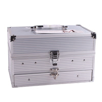 HKM-057491 Multicolor Makeup Artist Cosmetic Box with Over Eight Eyeshadow Colors - Model 7007-006Y/N