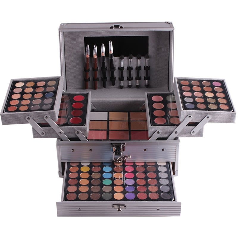 HKM-057491 Multicolor Makeup Artist Cosmetic Box with Over Eight Eyeshadow Colors - Model 7007-006Y/N