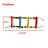 HKM-958483 Colorful Wooden Bead Ladder Toy for Birds – Multiple Length Options Available
