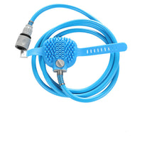 HKM-334291 Blue Pet Bathing and Massage Brush with Adjustable Nozzle and 2.5m Hose