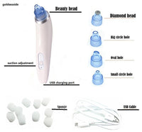 HKM-865683 Blackhead Remover Vacuum Pore Cleanser with Pre-Treatment Instructions - Lightweight and Compact Design