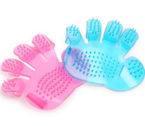 HKM-070995 Adjustable Soft Rubber Pet Grooming Brush for Bath and Massage