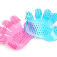 HKM-070995 Adjustable Soft Rubber Pet Grooming Brush for Bath and Massage