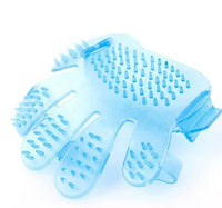 HKM-070995 Adjustable Soft Rubber Pet Grooming Brush for Bath and Massage