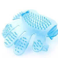 HKM-070995 Adjustable Soft Rubber Pet Grooming Brush for Bath and Massage