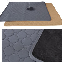 HKM-271827 Absorbent Cloth Diaper Pad for Dogs and Cats in Gray and Khaki - Various Sizes Available