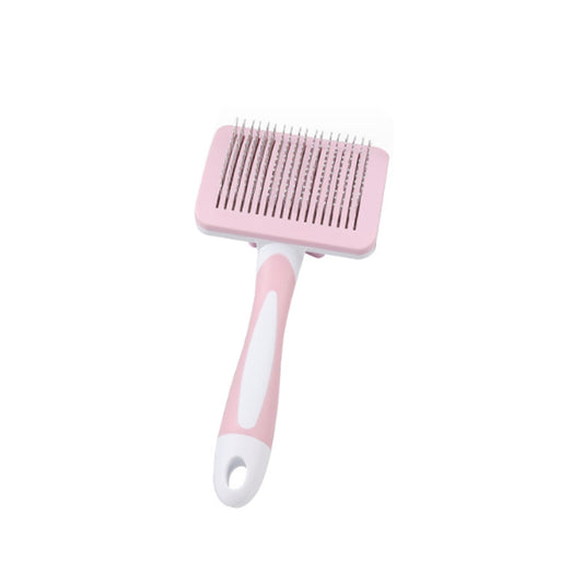 HKM-595731 Self-Cleaning Slicker Brush for Dogs, Cats, and Small Pets - Efficient Fur Removal Tool with Ergonomic Design