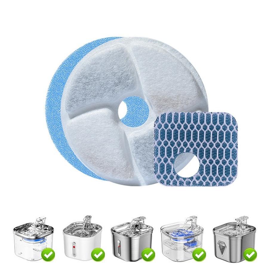JMT-518794 Pet Water Dispenser Filter Element - Multiple Variants for Enhanced Purification