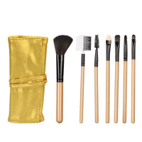 HKM-379731 Beginner Makeup Brush Set with Leather Case for Easy Storage and Travel