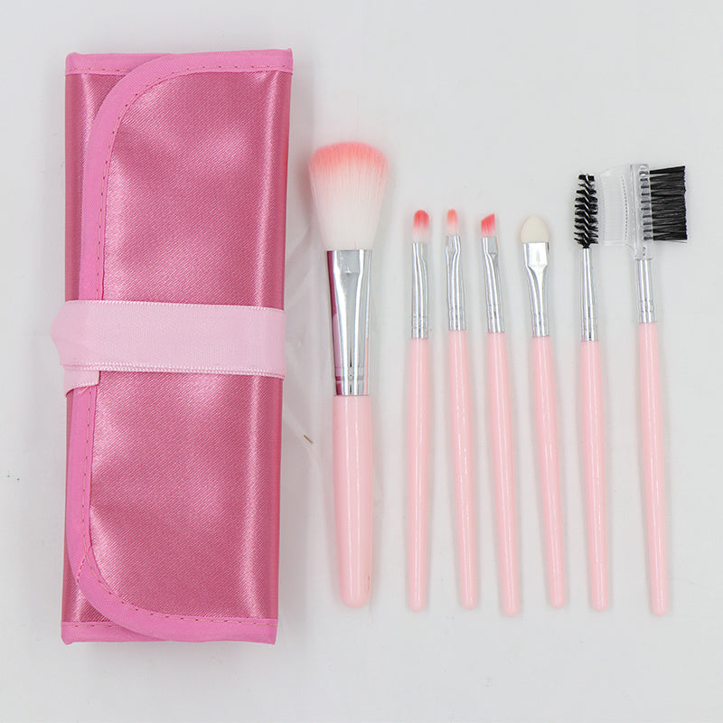 HKM-379731 Beginner Makeup Brush Set with Leather Case for Easy Storage and Travel