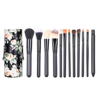 HKM-379731 Beginner Makeup Brush Set with Leather Case for Easy Storage and Travel