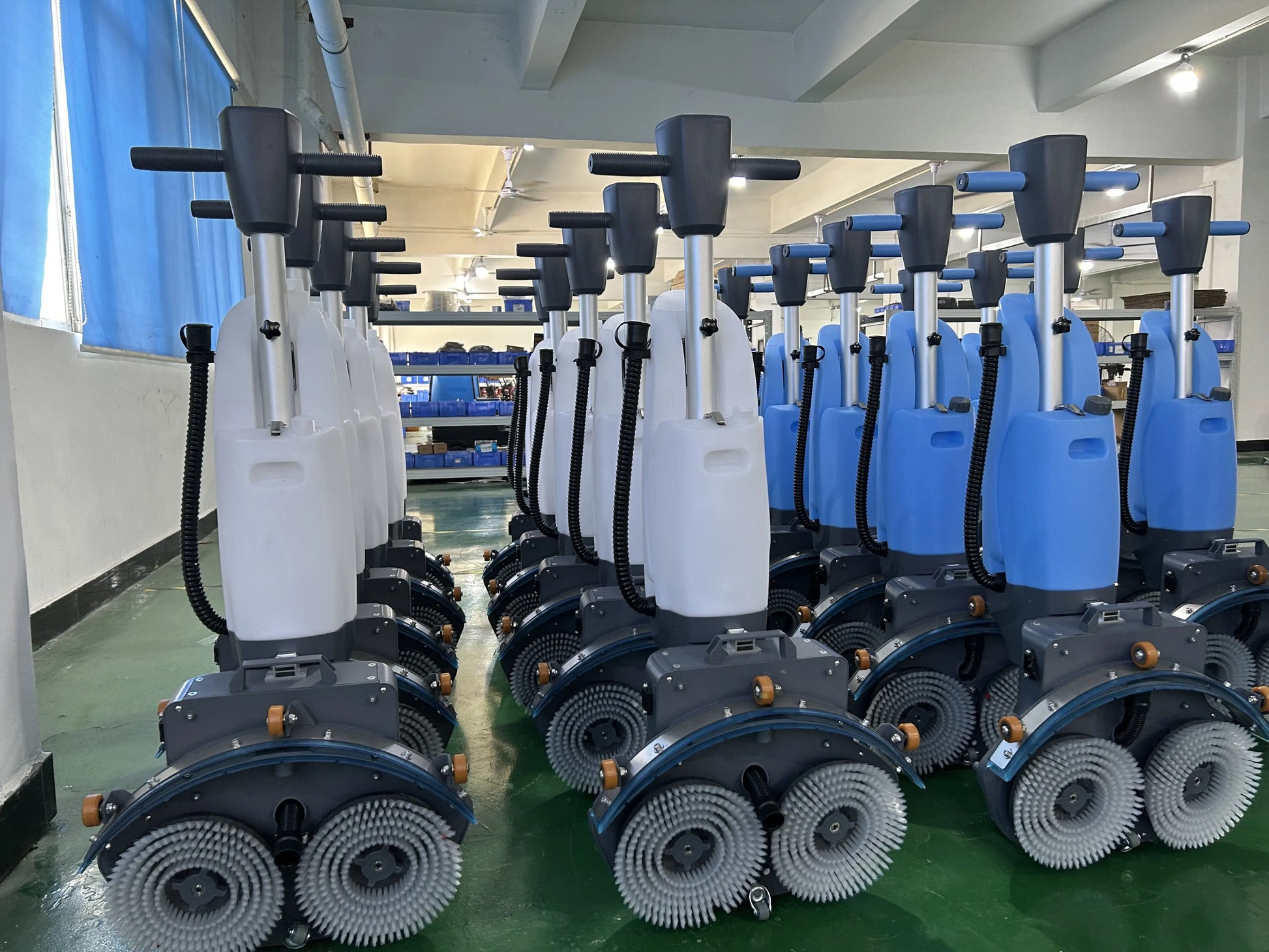 KTX-817427 Dual Brush Hard Floor Scrubber for Efficient Tile Cleaning and Maintenance