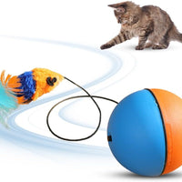 HKM-529043 Automatic Interactive Cat Ball Toy - Self-Rolling Electric Play Ball for Dogs and Cats - Safe, Sturdy Design with Smart Play Feature - Ideal for Indoor Pet Enrichment