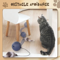 HKM-529043 Automatic Interactive Cat Ball Toy - Self-Rolling Electric Play Ball for Dogs and Cats - Safe, Sturdy Design with Smart Play Feature - Ideal for Indoor Pet Enrichment