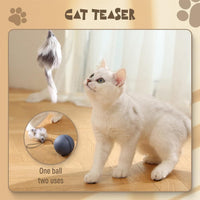 HKM-529043 Automatic Interactive Cat Ball Toy - Self-Rolling Electric Play Ball for Dogs and Cats - Safe, Sturdy Design with Smart Play Feature - Ideal for Indoor Pet Enrichment