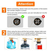 HKM-958163 12000W Windproof Portable Camping Stove with Carrying Case and Igniter for Outdoor Adventures