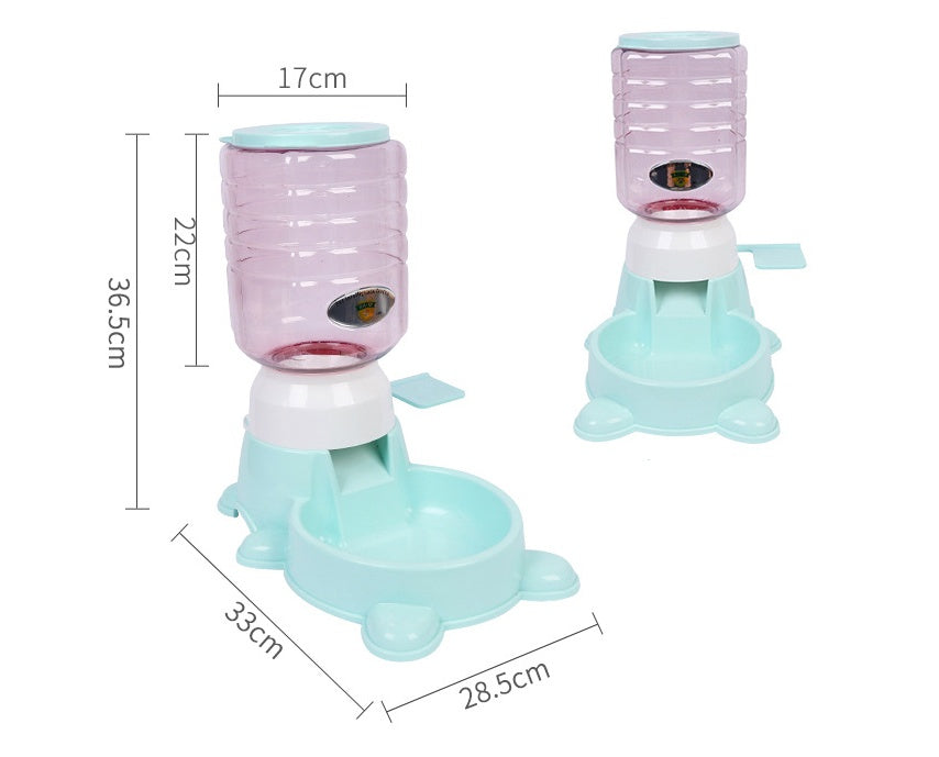 HKM-853075 Automatic Pet Feeder with 1.8L Capacity - Available in Apricot, Green, and Powder Colors