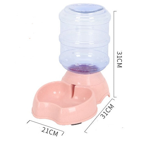 HKM-853075 Automatic Pet Feeder with 1.8L Capacity - Available in Apricot, Green, and Powder Colors