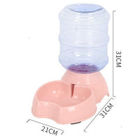 HKM-853075 Automatic Pet Feeder with 1.8L Capacity - Available in Apricot, Green, and Powder Colors