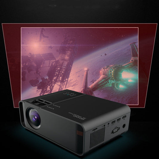 KTX-621075 Wireless HD Home Projector with Remote Control and High Brightness Lens, 1080P Resolution, Compact Design