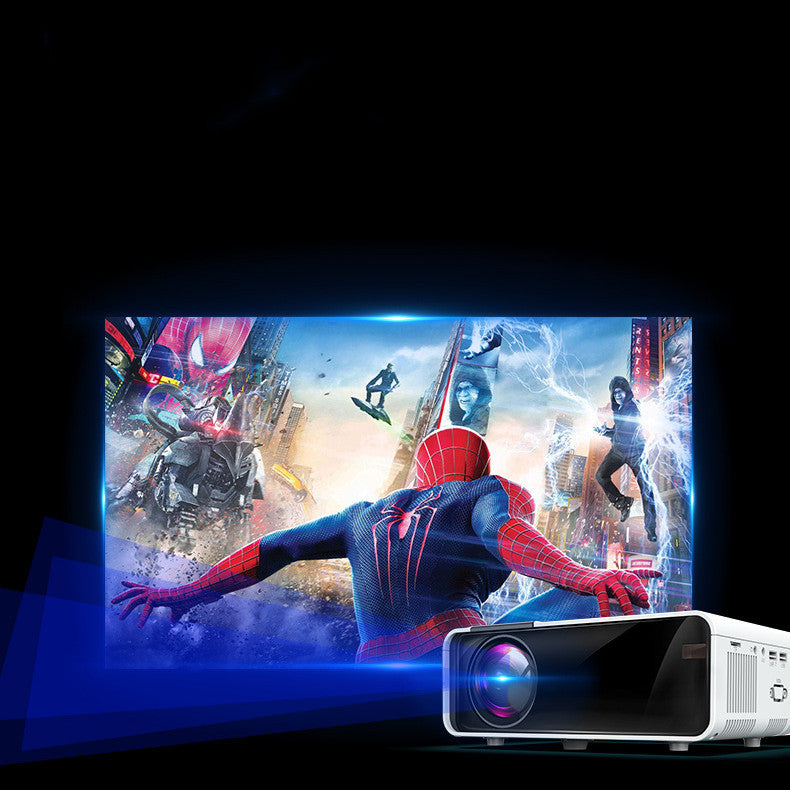 KTX-621075 Wireless HD Home Projector with Remote Control and High Brightness Lens, 1080P Resolution, Compact Design