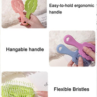 HKM-511635 Cloud-Shaped Small Dog Grooming Brush for Gentle Grooming of Puppies and Small Breeds